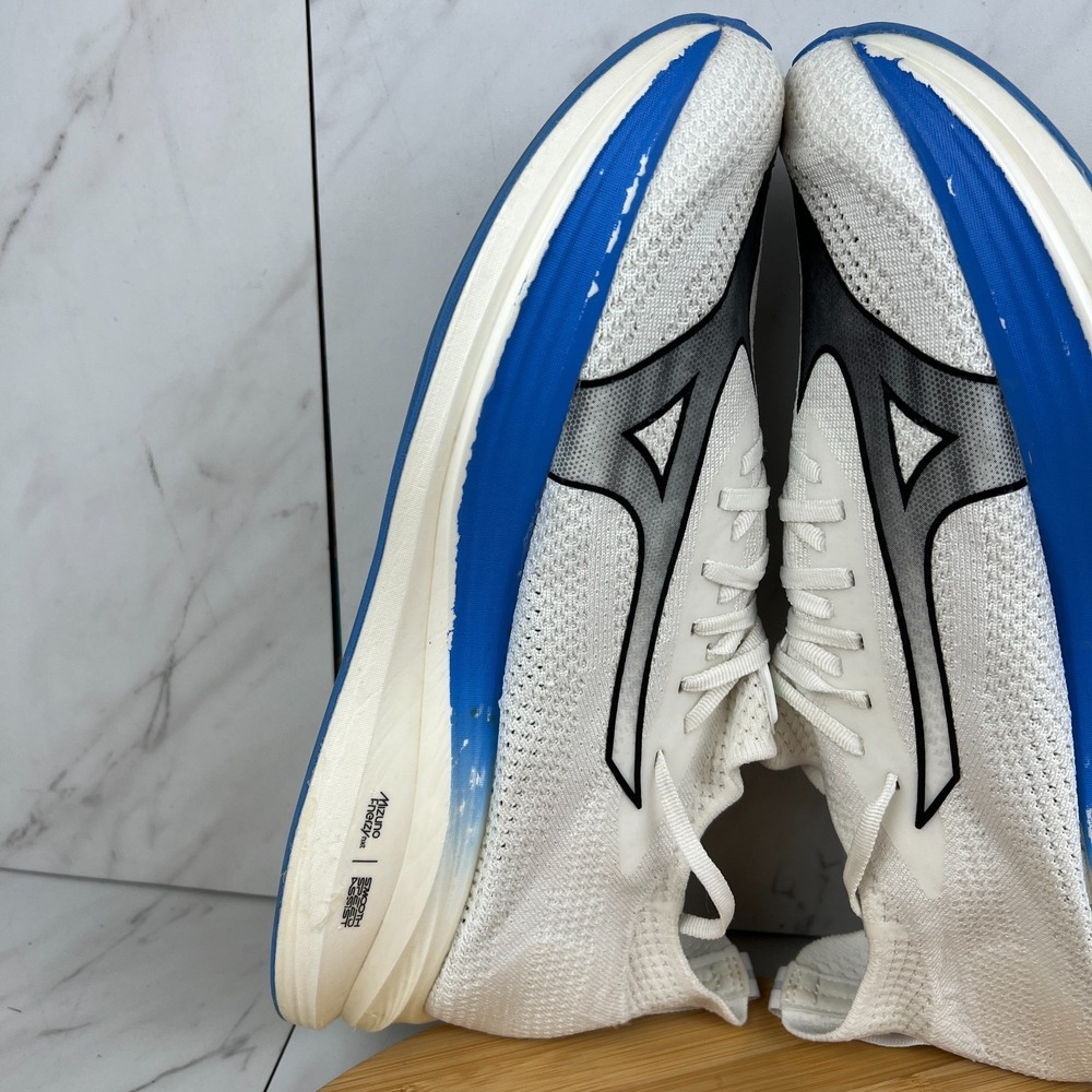 Mizuno Neo Zen Mens Size 13 White Blue Green Running Walk Shoes 411521 - Picture 5 of 12
